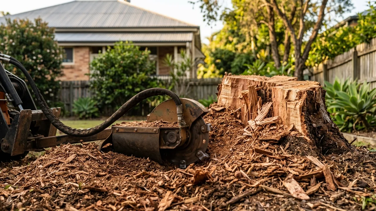 Brisbane stump grinding detail relevant to "What Actually Drives the Cost of Stump Grinding in Brisbane?"