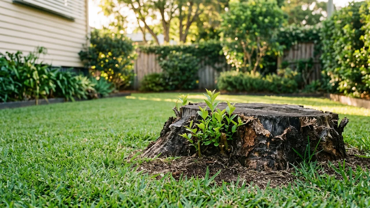 Will a Ground Stump Still Sprout Shoots After Grinding? in Chelmer